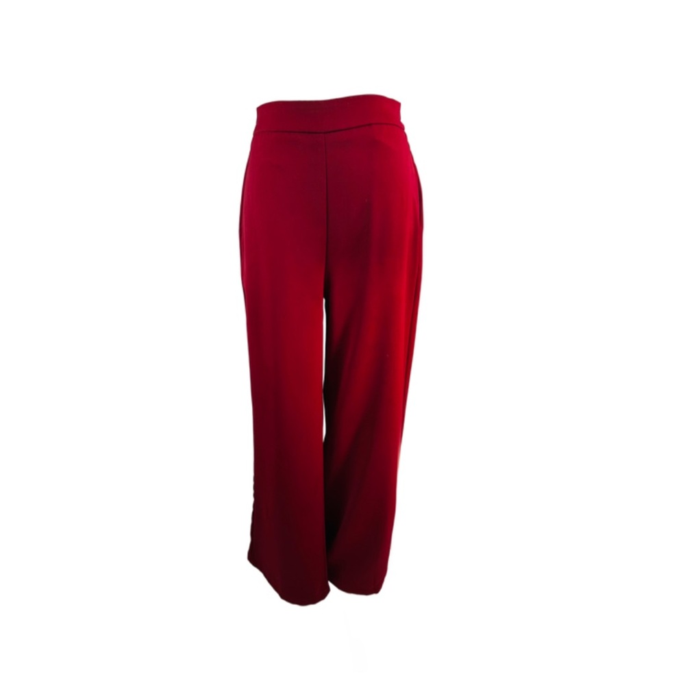 Chic Red Wide Leg Women's Pants Size 4